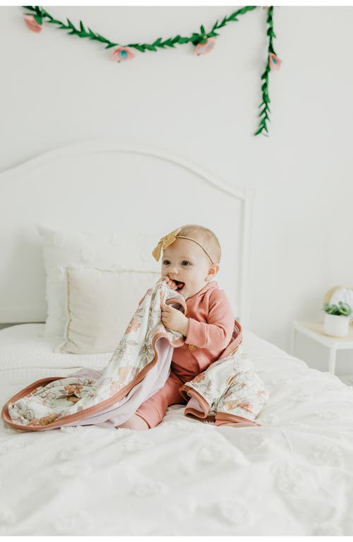 Copper Pearl Ferra Reversible 3-layer Quilt In Orange