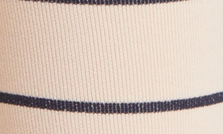 Shop Comrad Stripe Knee High Compression Socks In Rose/ Navy