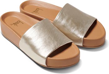 Women's platform slide sandal