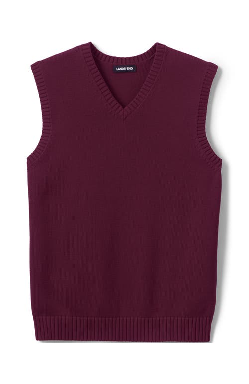 LANDS' END LANDS' END SCHOOL UNIFORM  COTTON MODAL SWEATER VEST 