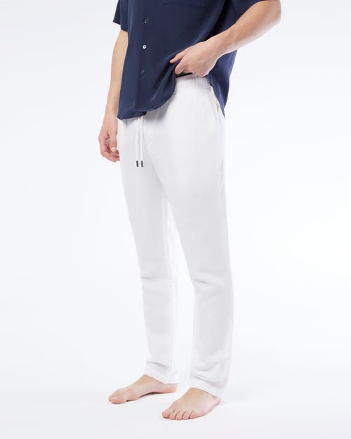 Shop Onia Air Linen Pull-on Pant In White