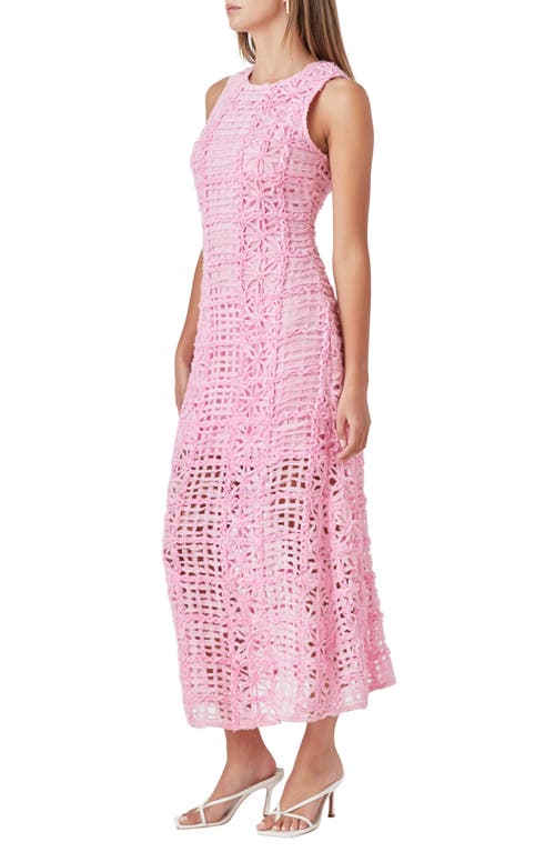 Endless Rose Women's Textured Sleeveless Maxi Dress In Pink