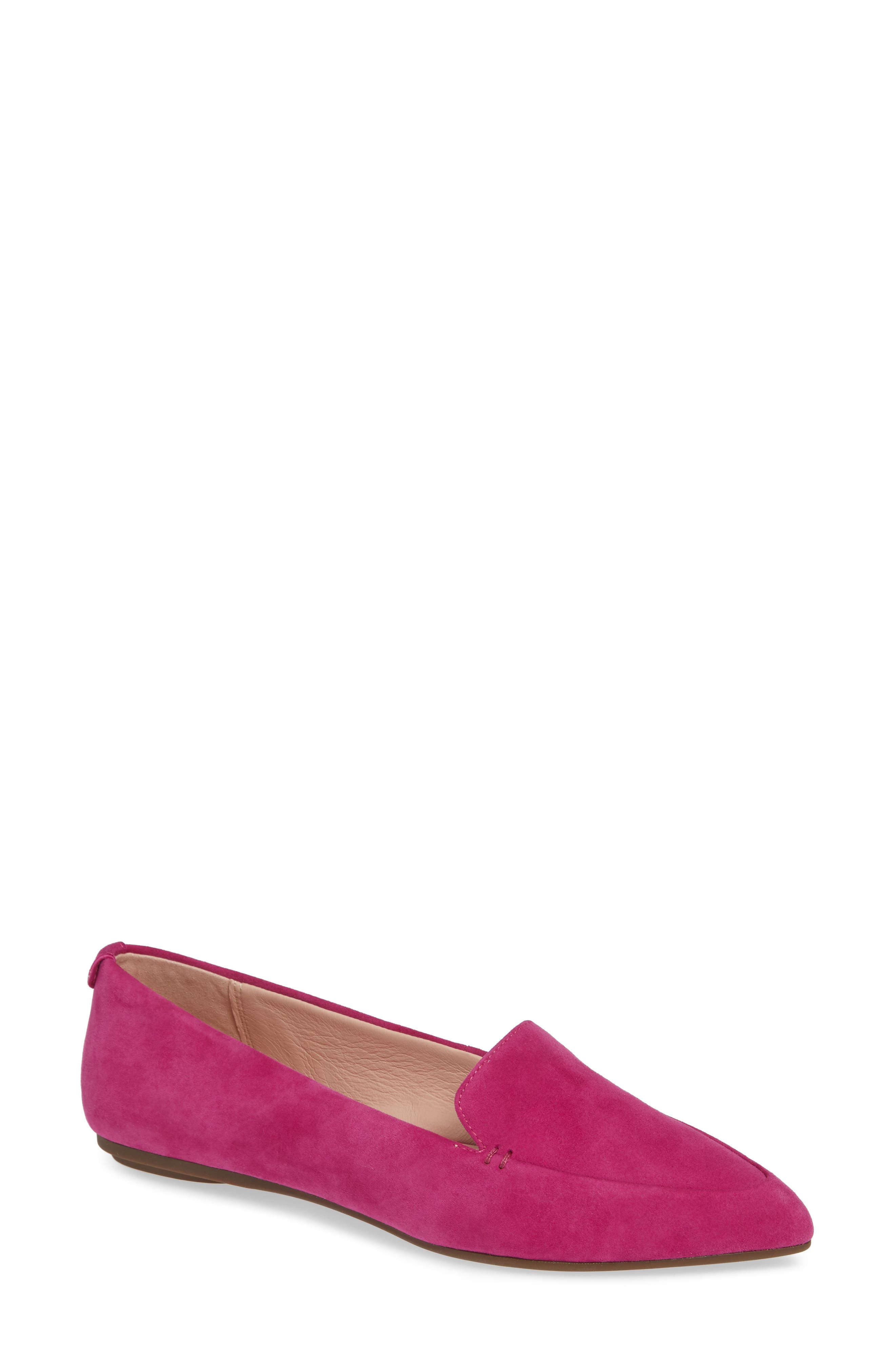 Taryn Rose Faye Pointy Toe Loafer- Pink