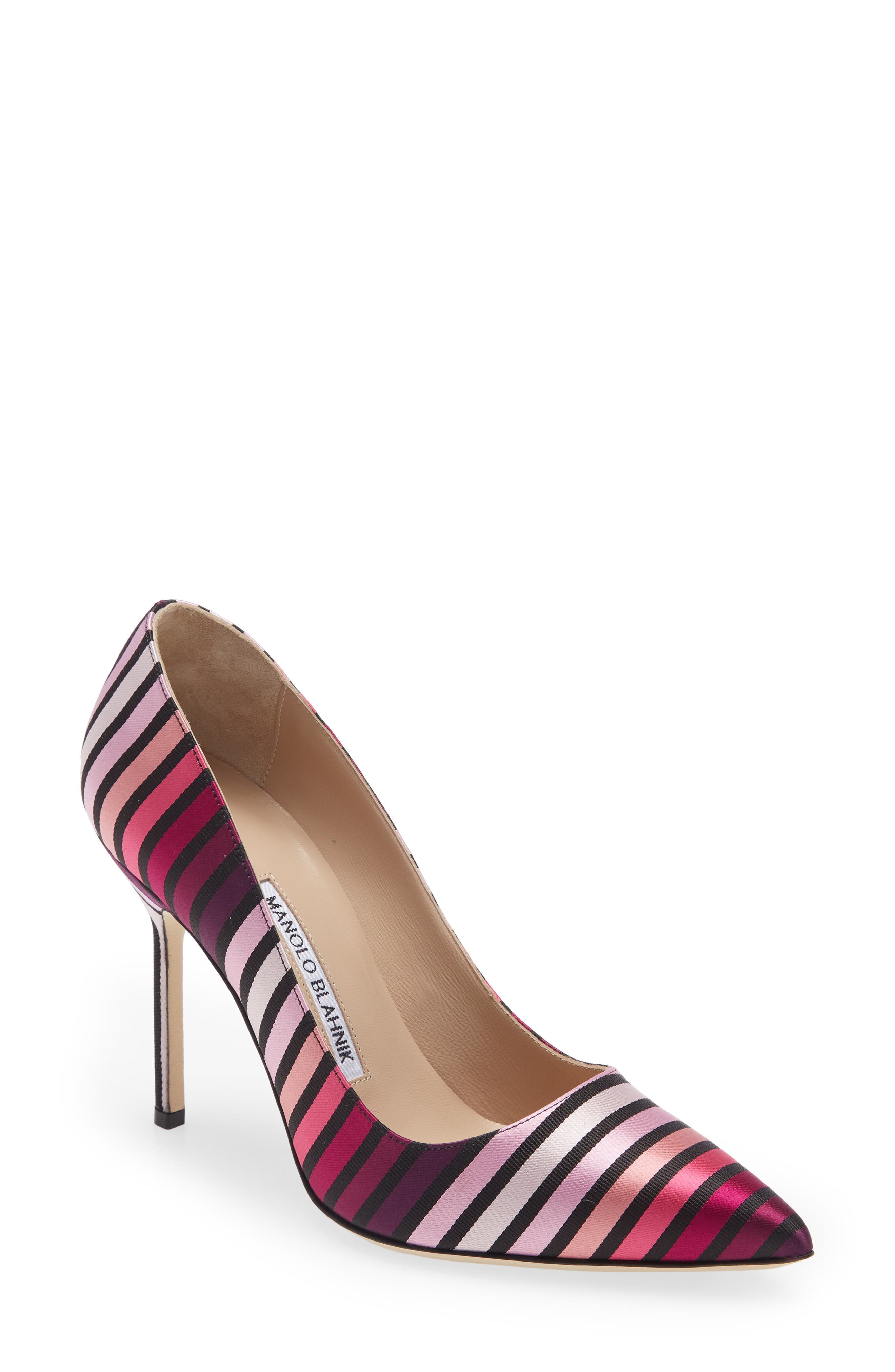 Manolo Blahnik BB Pointed Toe Pump in Multicolor at Nordstrom, Size 6Us