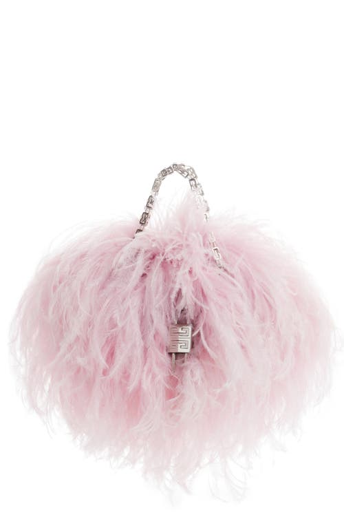 Givenchy Mini Kenny Ostrich Feather Handbag in 674-Blossom Pink