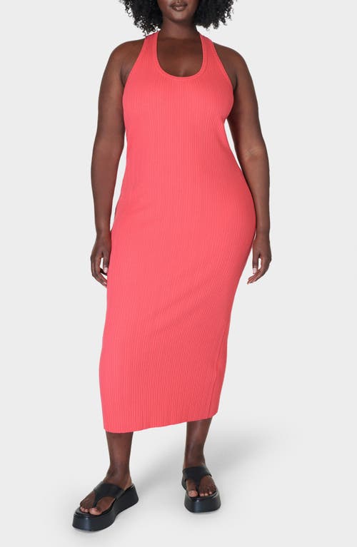 Sweaty Betty Resort Rib Maxi Tank Dress In Pink