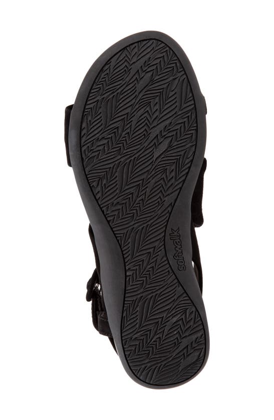 Shop Softwalk ® Tieli Sandal In Black Suede