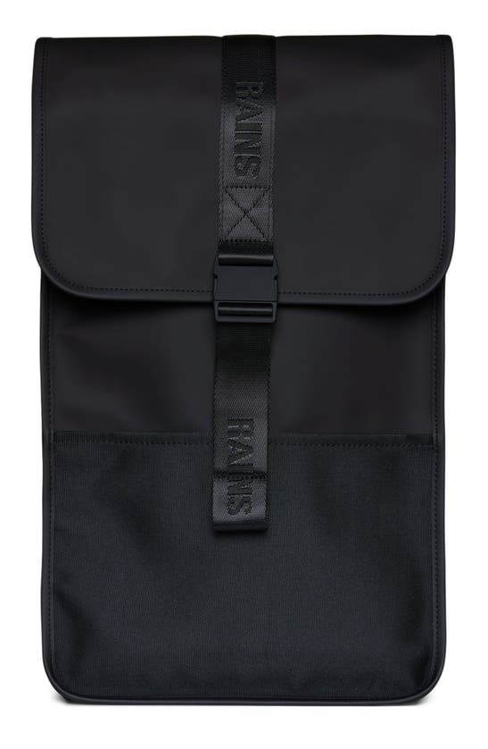 Rains Waterproof Trail Backpack In Black