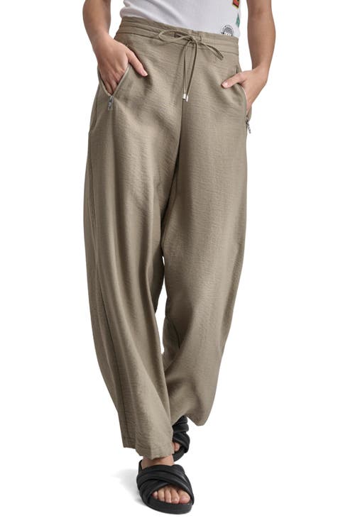 Zip Pocket Drawstring Pants