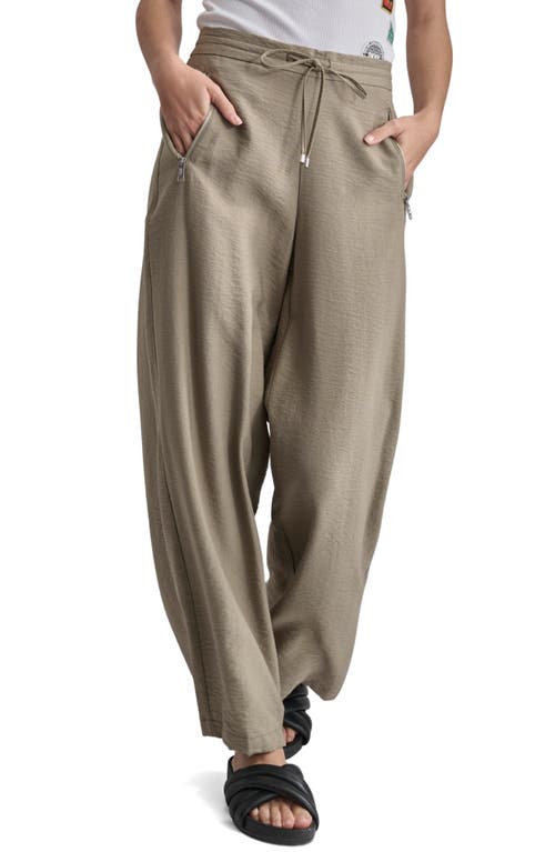 DKNY Zip Pocket Drawstring Pants Light Fatigue at Nordstrom,