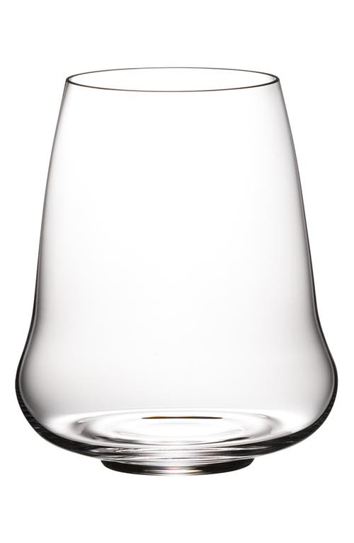 Riedel Stemless Wings White Wine Glass in Clear at Nordstrom, Size One Size Oz