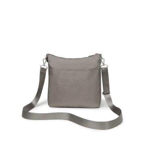 Baggallini Modern Everywhere Slim Crossbody Bag With Rfid Wristlet In Sterling Shimmer