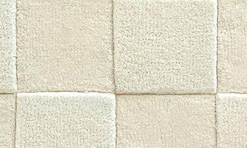 Maison Deux Checkerboard Wool Rug In Off White