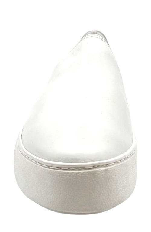 Shop Chelsea Crew Ulta Platform Slip-on Sneaker In White Leather
