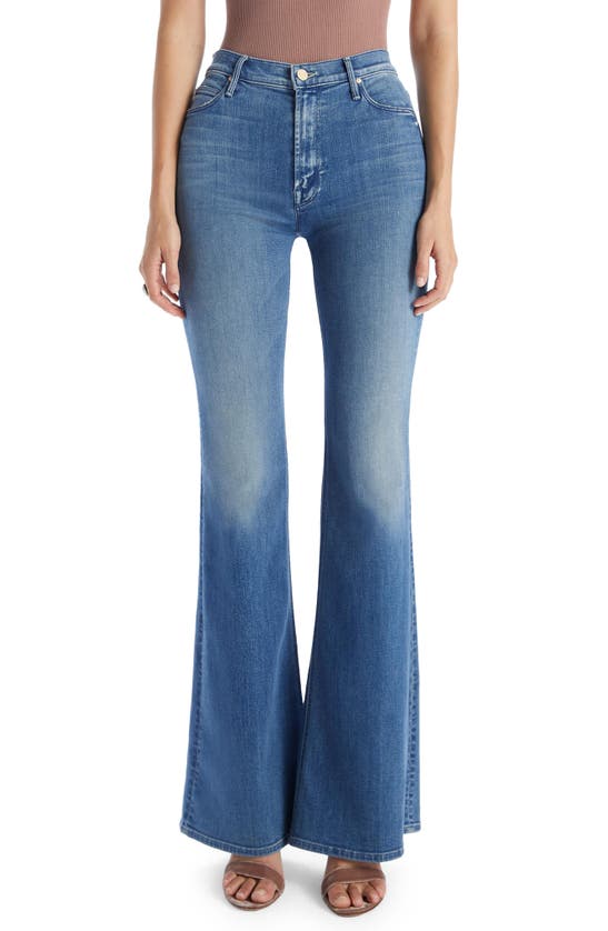 Mother The Doozy High Waist Distressed Wide Leg Jeans In I Wet My Plants Modesens