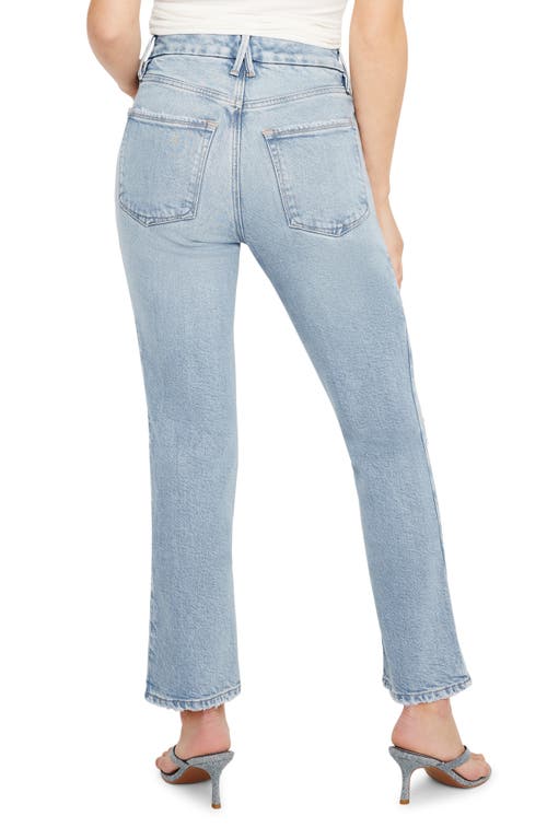 Shop Good American Good Straight Leg Jeans In Indigo510