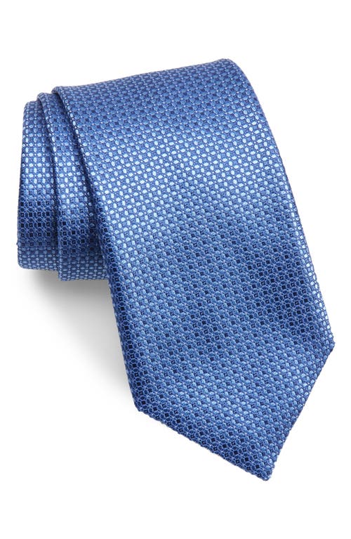Canali Neat Silk Tie in Lt Blue at Nordstrom