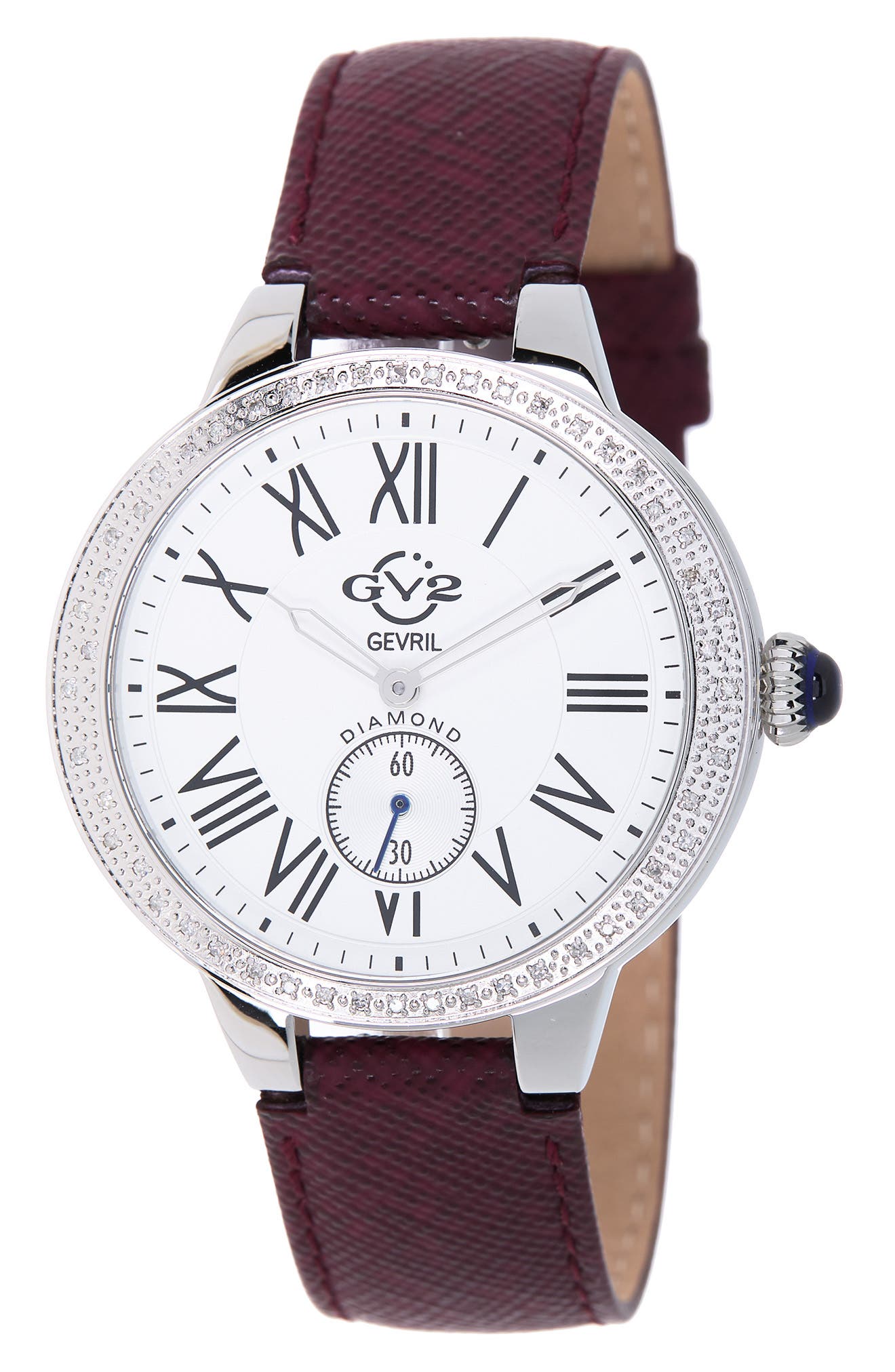 gevril women's astor diamond quartz watch 40mm