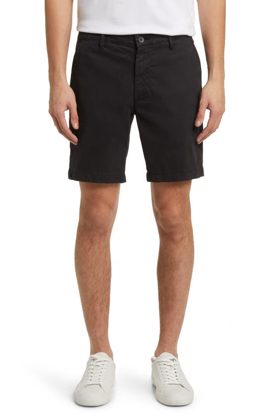 Ag Wanderer 8.5 Stretch Cotton Shorts In Super Black