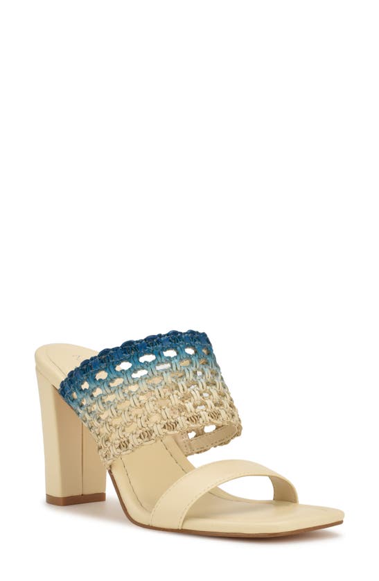 Nine West(ナインウエスト)Micks Crochet Sandal Nine West Micks Crochet Sandal In Medium Blue 420 | ModeSens
