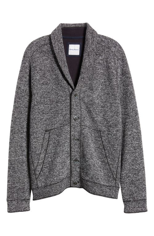 Shop Tommy Bahama Granite Bay Shawl Collar Cardigan In Coal