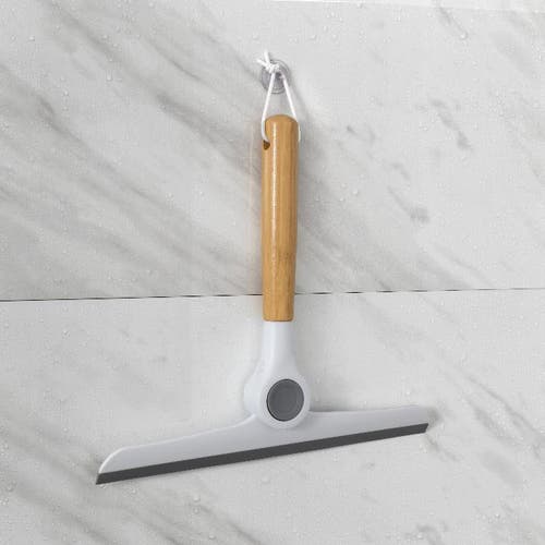 Zadro 9.5 Inch Multi-use Folding Squeegee In Bamboo/white