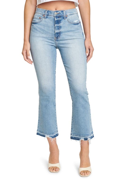 Shy Girl High Waist Crop Flare Jeans in Shooting Star