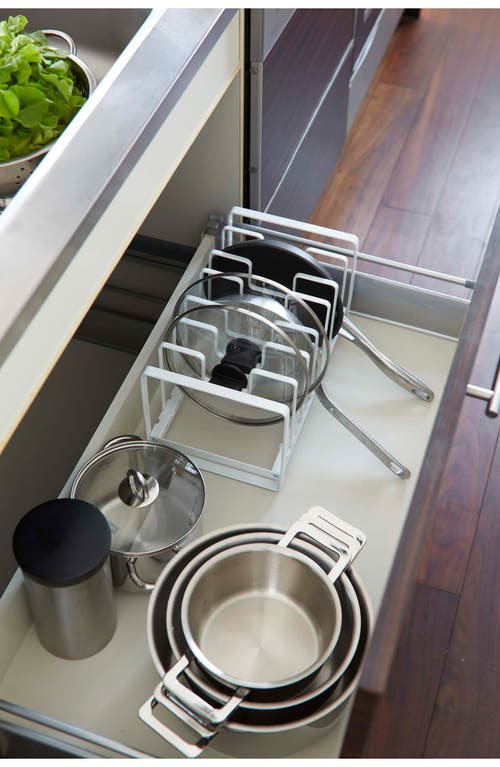 Yamazaki Cupboard Storage Rack In White