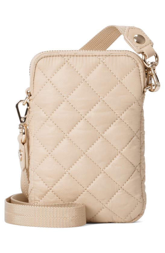 Mz Wallace Micro Crosby Crossbody Bag In Buff/light Gold ModeSens