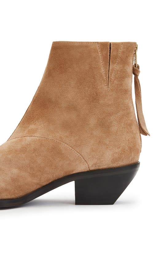 Allsaints Lenora Bootie In Dark Tan
