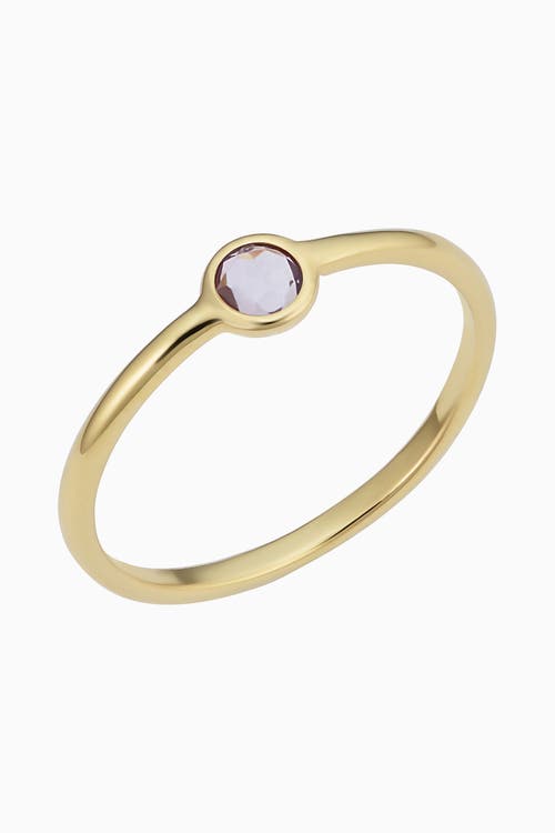 Shop Oradina 14k Yellow Gold Amethyst Bijoux Ring