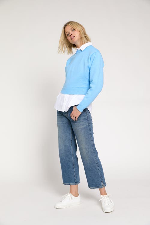 OLIVER LOGAN OLIVER LOGAN ADDINGTON HIGH RISE WIDE LEG CROP VINTAGE WORN