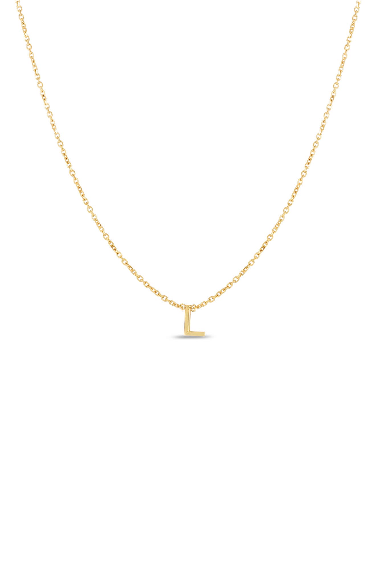 Karat Rush 14k Gold Initial L Necklace In Yellow
