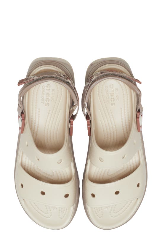 Shop Crocs Classic Hiker Xscape Slingback Platform Sandal In Mushroom