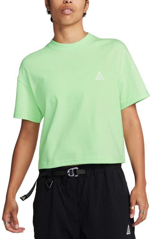 Shop Nike Acg Dri-fit Adv Oversize T-shirt In Vapor Green/summit White