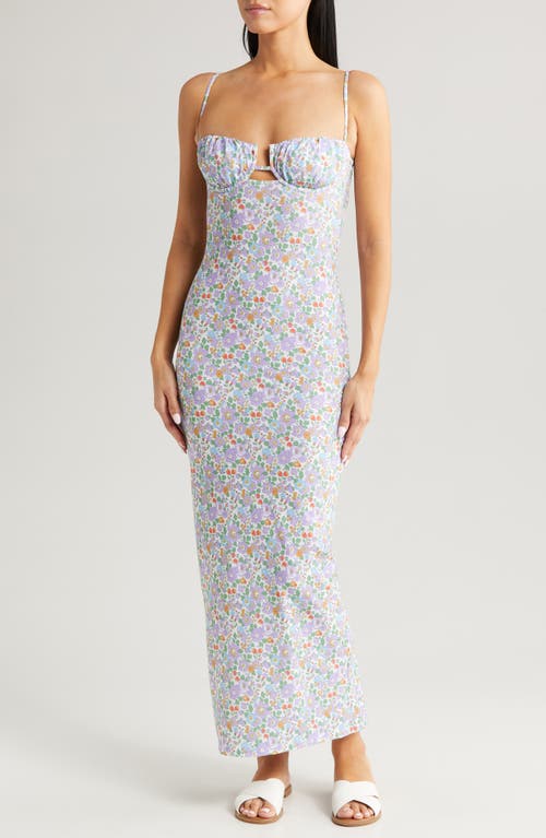 x Liberty Petal Fitted Bustier Slipdress in Betsy