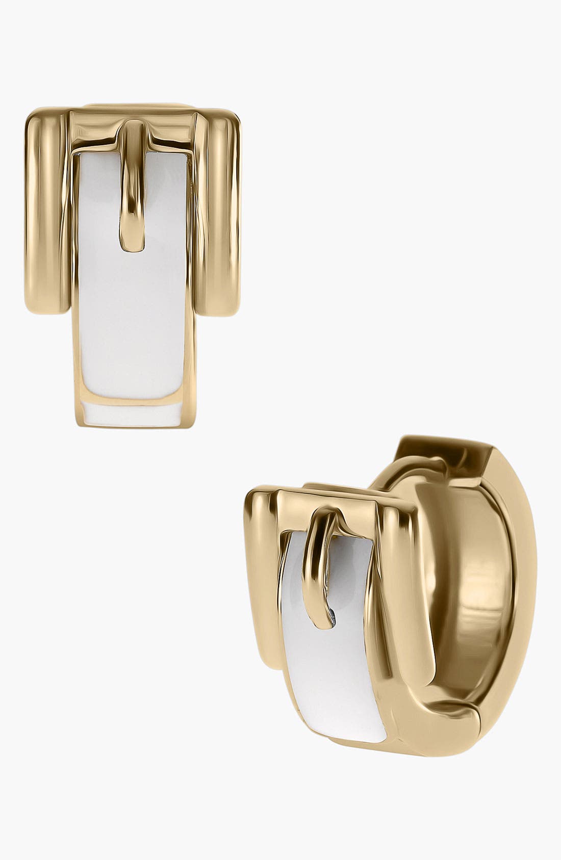Michael Kors 'Bedford' Buckle Small Hoop Earrings Nordstrom