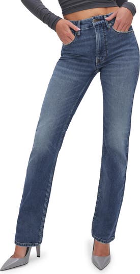 Buy Balenciaga Logo-waistband Straight-leg Jeans - Black At 30% Off