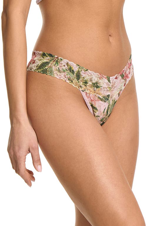 Shop Hanky Panky Print Low Rise Thong In French Garden