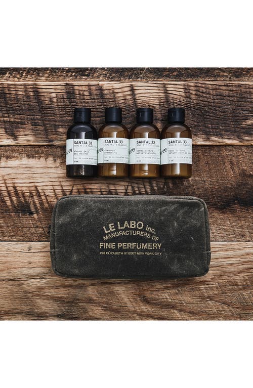 Le Labo Santal 33 Body & Hair Care Travel Set $125 Value In No Color