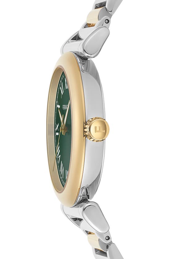 Shop Ferragamo Allure Bracelet Watch, 36mm In Two Tone