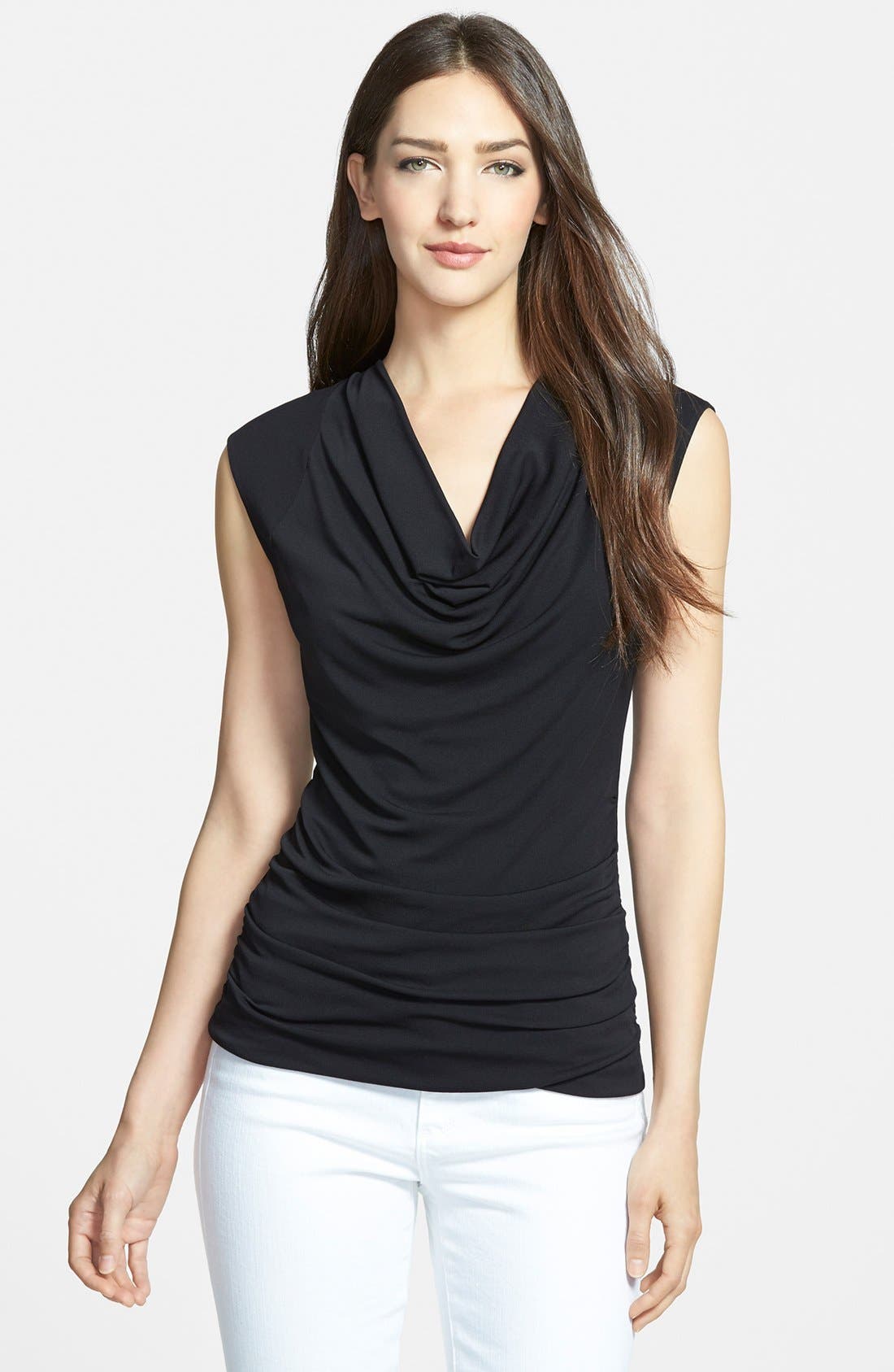 Classiques Entier® Cowl Neck Silk Blend Top (Regular & Petite) Nordstrom