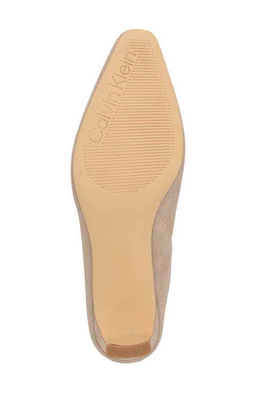 Shop Calvin Klein Rizzy Mule In Sand