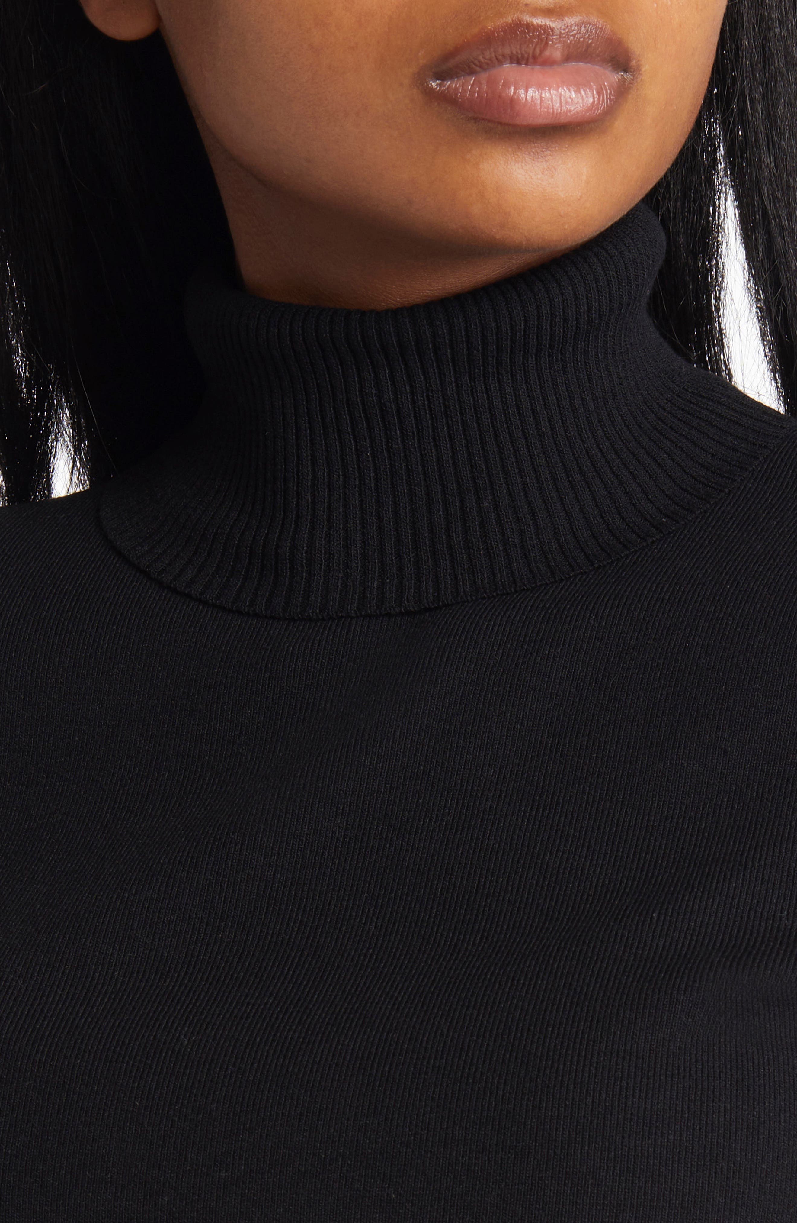 Anne Klein Turtleneck Sweater - Black - Large