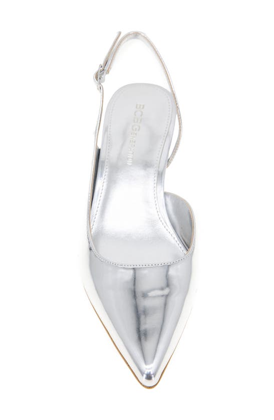 Shop Bcbgeneration Kittie Pointed Toe Pump In Silver