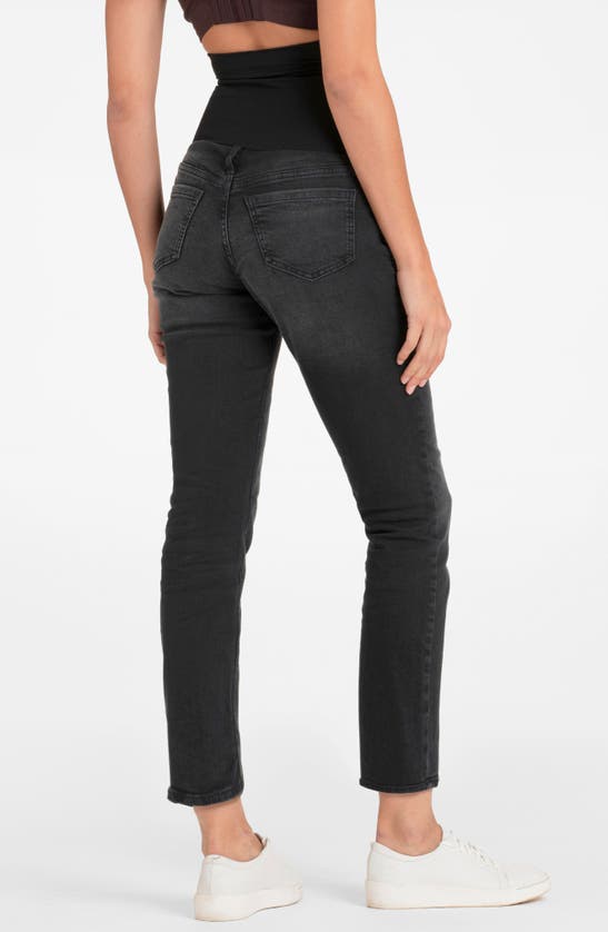 Shop Seraphine Slim Fit Postpartum Shaping Jeans In Black