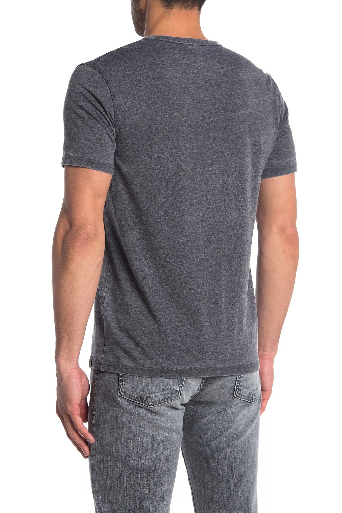 Lucky Brand Vintage Short Sleeve Henley In Oxford
