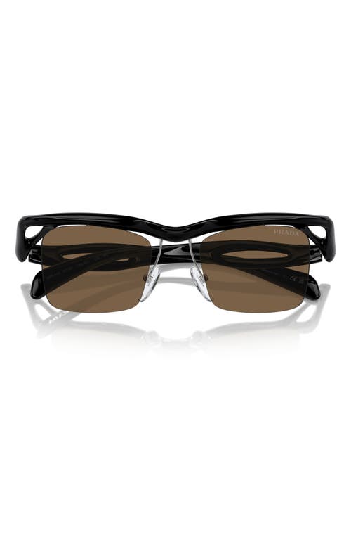 Shop Prada 47mm Square Sunglasses In Black