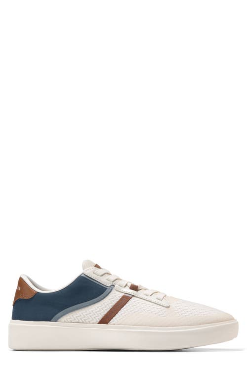 Cole Haan Grand Crosscourt Winner Sneaker In Ivory/navy/tan