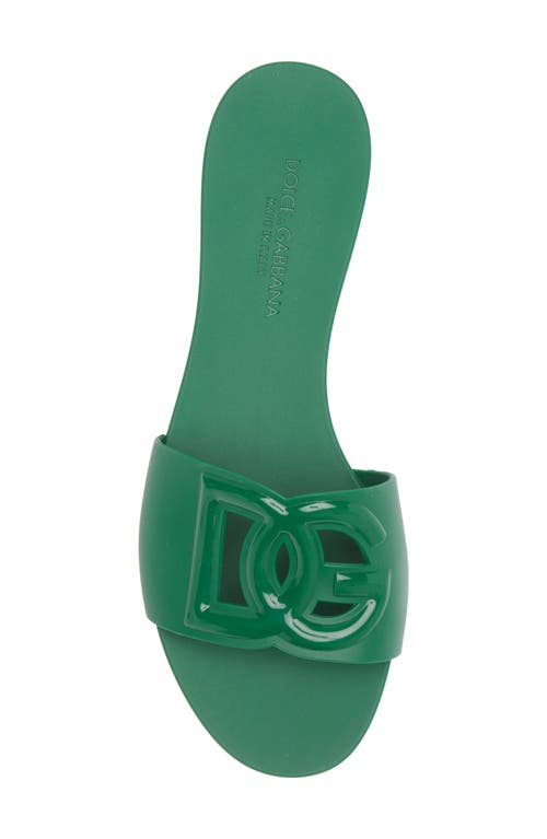 DOLCE & GABBANA DOLCE&GABBANA BIANCA INTERLOCK SLIDE SANDAL 